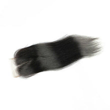 Straight lace closure