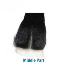 Straight lace closure