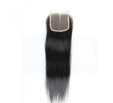 Straight lace closure