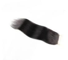 Straight lace closure