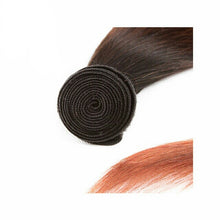 Copper Peruvian bundles (3 bundles + closure)