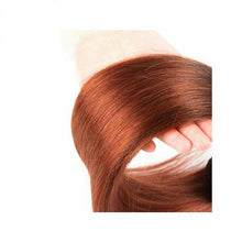 Copper Peruvian bundles (3 bundles + closure)