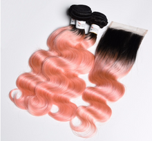 Ombre pink bundles why closure
