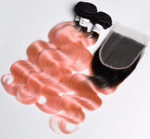 Ombre pink bundles why closure