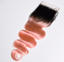 Ombre pink bundles why closure