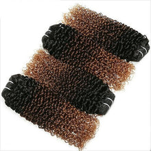 Ombre Brazilian kinky curly bundles (3 bundles + closure)