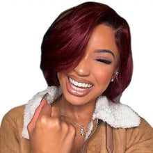 10A burgundy bob wig