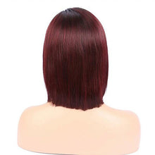 10A burgundy bob wig