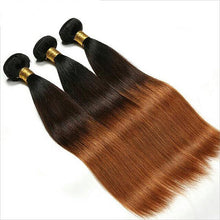 Ombre Brazilian straight hair (3 bundles + closure