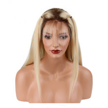 Ombre Blonde glueless lace front wig