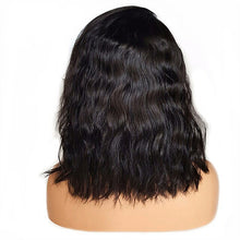 Natural wave lace front bob wig