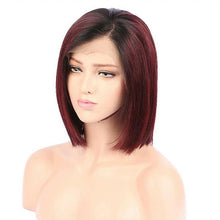 10A burgundy bob wig