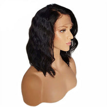 Natural wave lace front bob wig