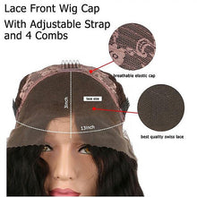 Deep wave lace front wig