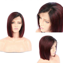 10A burgundy bob wig