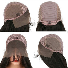 Natural wave lace front bob wig