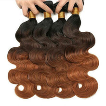 Ombre Brazilian body wave (3 bundles + closure)
